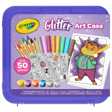 Crayola Glitter Art Kit (50 kpl) Glitter vrikynt ja vritystarvikkeet Lasten taidesarja Lahjat tytille ja pojille yli 5-vuotiaille