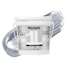 MEEDEN Metallic Silver Acrylic Paint: 1L /33.8oz Silver Acrylic Paint for Adluts Artists Hobbists Painting on Craft Home D?cor Projects Furniture