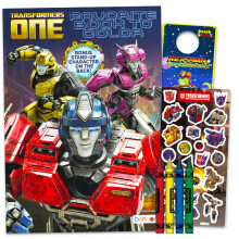 Transformers One Kleurboek Set - Bundel met Activiteitenboek en Stickers, Krijtjes en Meer