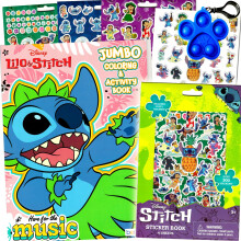 Disney Lilo ja Stitch vritysharjoituskirja ja tarrasetti lapsille