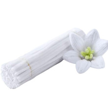 100 stuks pijpreinigers chenille stengel effen witte kleur pijpreinigers set voor pijpreinigers doe-het-zelf kunst ambachten decoraties chenille sten