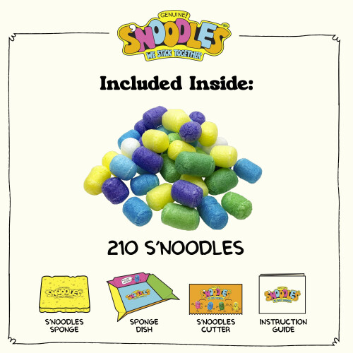 Schylling SNoodles - Kit de construction crative - Il suffit d'ajouter de l'eau - 4 ans et plus - Un kit 2