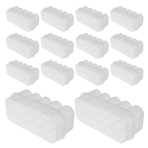 20 stuks 7 ml transparante plastic opbergdoos met