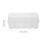 20 stuks 7 ml transparante plastic opbergdoos met 3