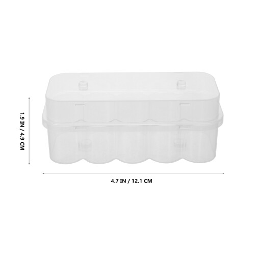 20 stuks 7 ml transparante plastic opbergdoos met 2