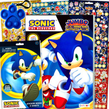 Sonic The Hedgehog -vrityskirja ja tarrasetti lapsille