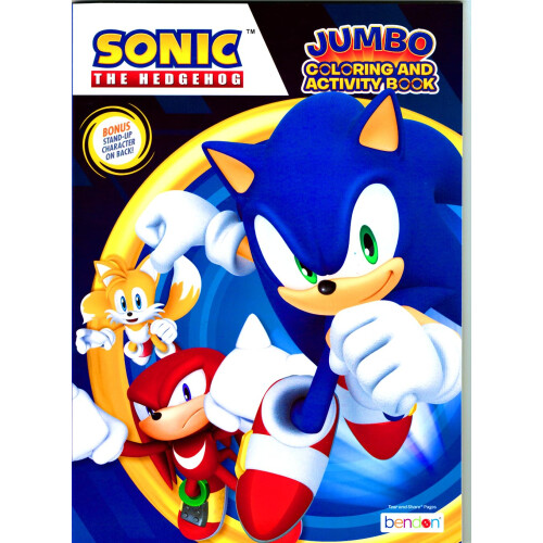 Sada omalovnek a samolepek Sonic The Hedgehog pro deti 1