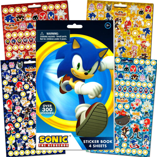 Sada omalovnek a samolepek Sonic The Hedgehog pro deti 2