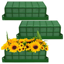 3 Stck Steckschaumkfig, rechteckiger Blumenhalter, Steckschaumziegel, Blumenarrangements, Zubehr mit Steckschaum fr selbstgemachte frische oder k