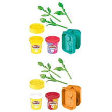 Play-Doh Bloemen Twee Pack, Tulpen, Narcissen, Zonnebloem & Madeliefjes, Creatiekit voor Kinderen