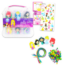 Disney DIY-Halsketten-Aktivittsset fr Kinder  Paket mit Prinzessinnen-Schmuckherstellungsset mit Perlen und Anhngern sowie Aufklebern. Mehr | Dis