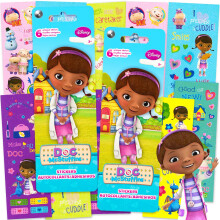 Sada samolepek Disney Doc McStuffins - Balcek 12 listu samolepek (celkem 150+) pro potreby na detsk prty a dal | Aktivity Disney Junior
