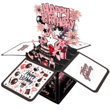 Joycard Syntympivkortti Syntympivkoristeet tytille Hnen Hyv syntympivns 3D-kortit tyttrelle/naisille/idille/ syntympivlahjarasia