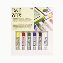 R&F Drawing Oils Inleidende kleurenset 6 kleuren van 12 ml