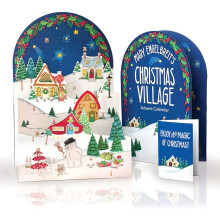 Freshcut Paper 2025 Adventskalender Mary Engelbreit's Christmas Village Pop-Up-3D-Grukarten Papier-Adventskalender fr Erwachsene Weihnachtsgesc