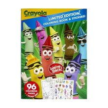 Crayola Livre de coloriage 96 pages, dition limite avec feuilles d'autocollants