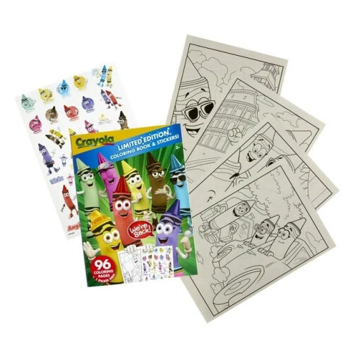Crayola Crayola 96pg Coloring Book Limited Edition W/Sticker Sheets 2