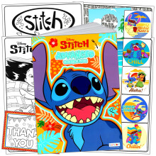 Lilo & Stitch Kleurboek met Stickers Bundel Inclusief Stitch Kleurboek, Stickerset en Meer