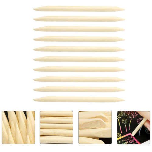 30 stuks krabbelbamboe met sticks en krabbelpapier 2