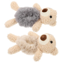 2Pièces Beige Ours Doux Élasticité Confort