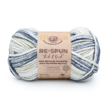 Lion Brand Yarn, Re-Spun Thick & Quick Super Bulky Garens voor Breien en Haken, Earl Grey, 1 Pack
