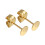 25 Fermagli Per In Inossidabile 4Mm Dorati 3