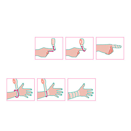 12 Cohesive Autoaderenti Resistente Rosa 2