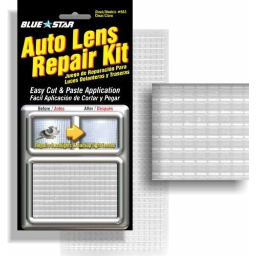 Blue Star Grid Pattern Auto Lens Repair Kit (Klar)