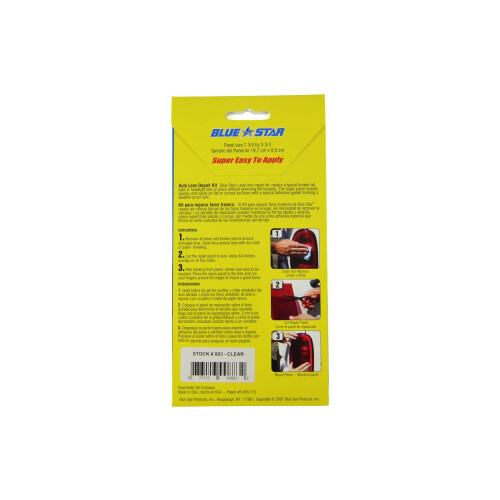 Blue Star Grid Pattern Auto Lens Repair Kit (Klar) 2