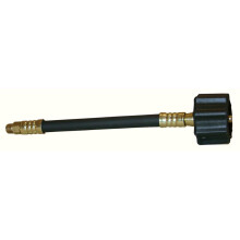 Tubo flessibile a spirale Marshall Excelsior MER425-48P con dado acme tipo 1 femmina verde x maschio 1/4 """" Inv. Flare - 48"""" confezionato al det