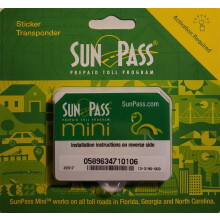 Programma di pedaggio prepagato SunPass Mini Sticker per la Florida (gli stili possono variare)