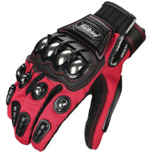 ILM gelegeerd staal touchscreen fiets motorfiets motor Powersports racehandschoenen (L ROOD) Model 10C