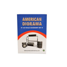 Amerikaans Diorama metalen bandenrek met velgen en banden voor schaalmodellen 1/24