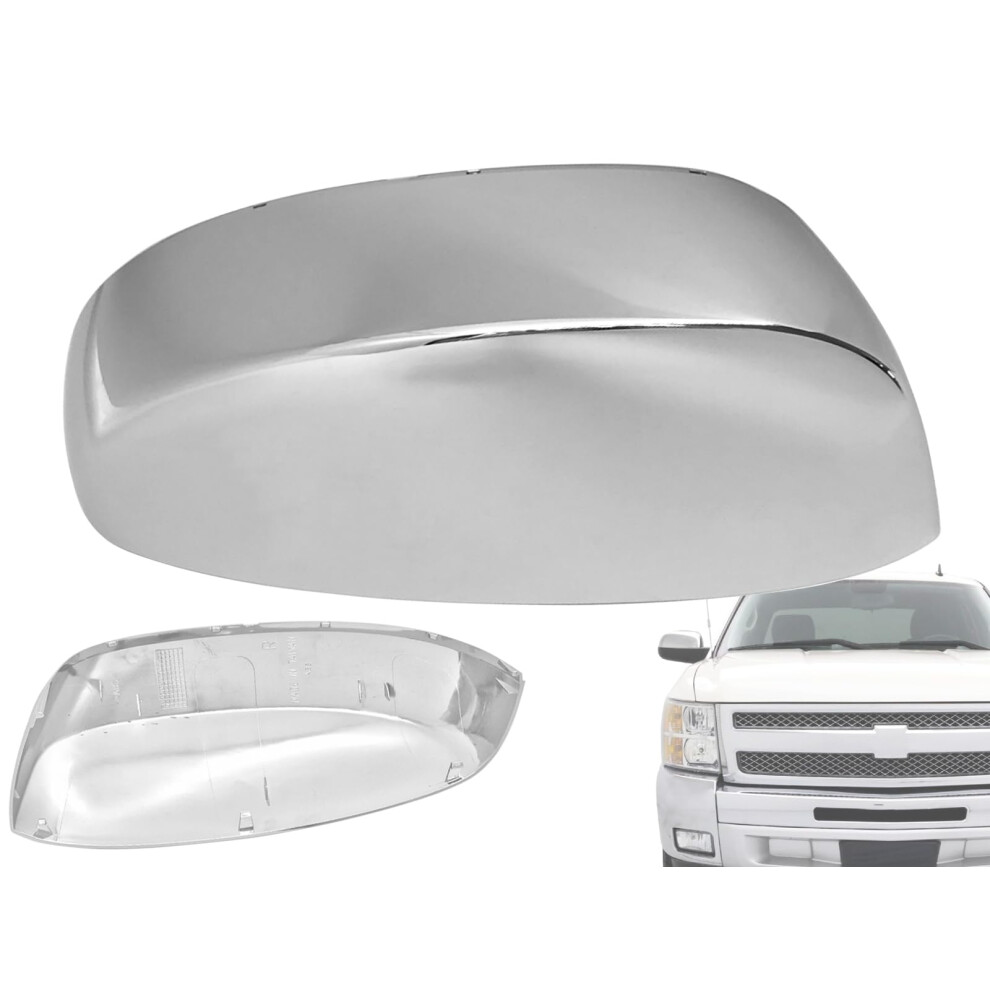 Apa Mirror Chrome Cap For 2007-2014 Silverado Tahoe Suburban Passenger Side 631907138000