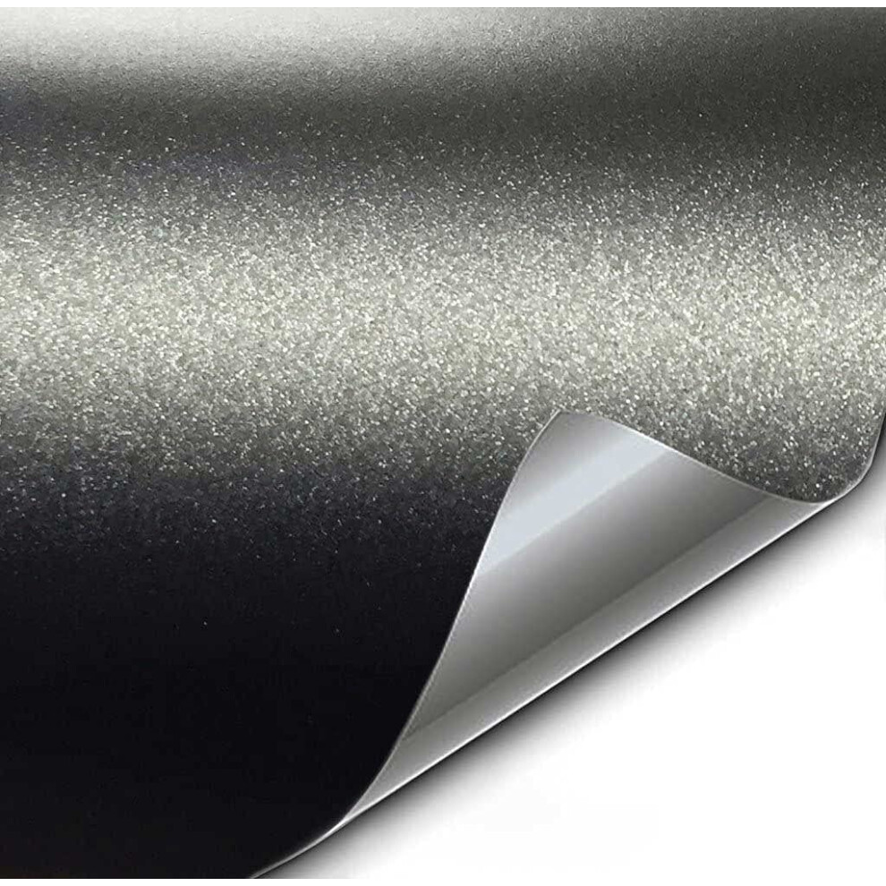 Vvivid+ Matte Metallic Premium Vinyl Wrap (1.5Ft X 5Ft) Black 628856030288