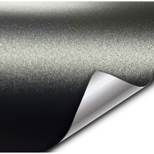 VViViD+ Involucro in vinile nero metallizzato opaco (3 piedi x 5 piedi)