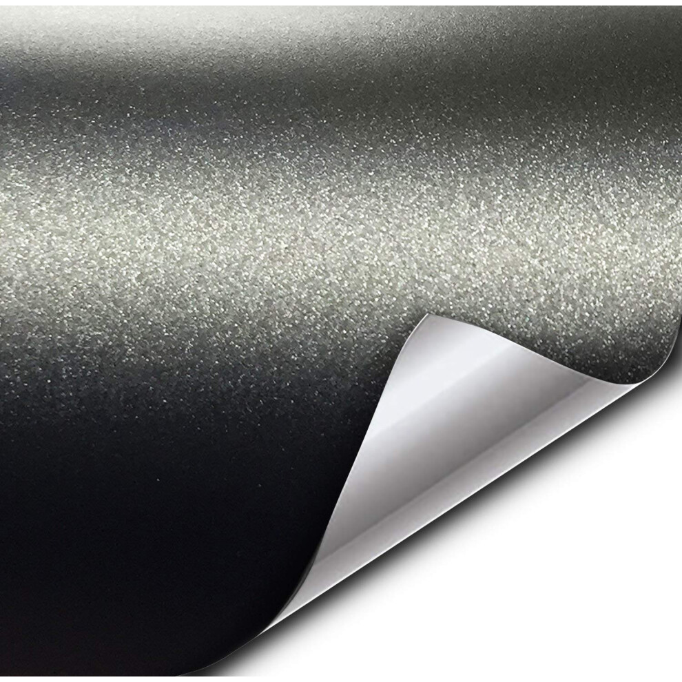 Vvivid+ Matte Metallic Vinyl Wrap (3Ft X 5Ft) Black 700549310539