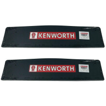 Kenworth Motors 6"""" x 24"""" OEM Semi Truck Gummi Mut Flaps-Quarter Fender Flaps-Set