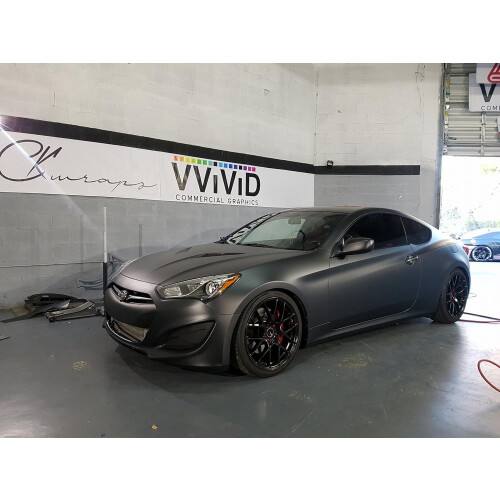 VViViD Matte Metallic Black Vinyl Wrap (3ft x 5ft) 1