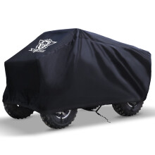 XYZCTEM Funda impermeable para ATV, resistente, color negro, protege el vehνculo de 4 ruedas de la nieve, la lluvia o el sol (negro, 88 pulgadas)