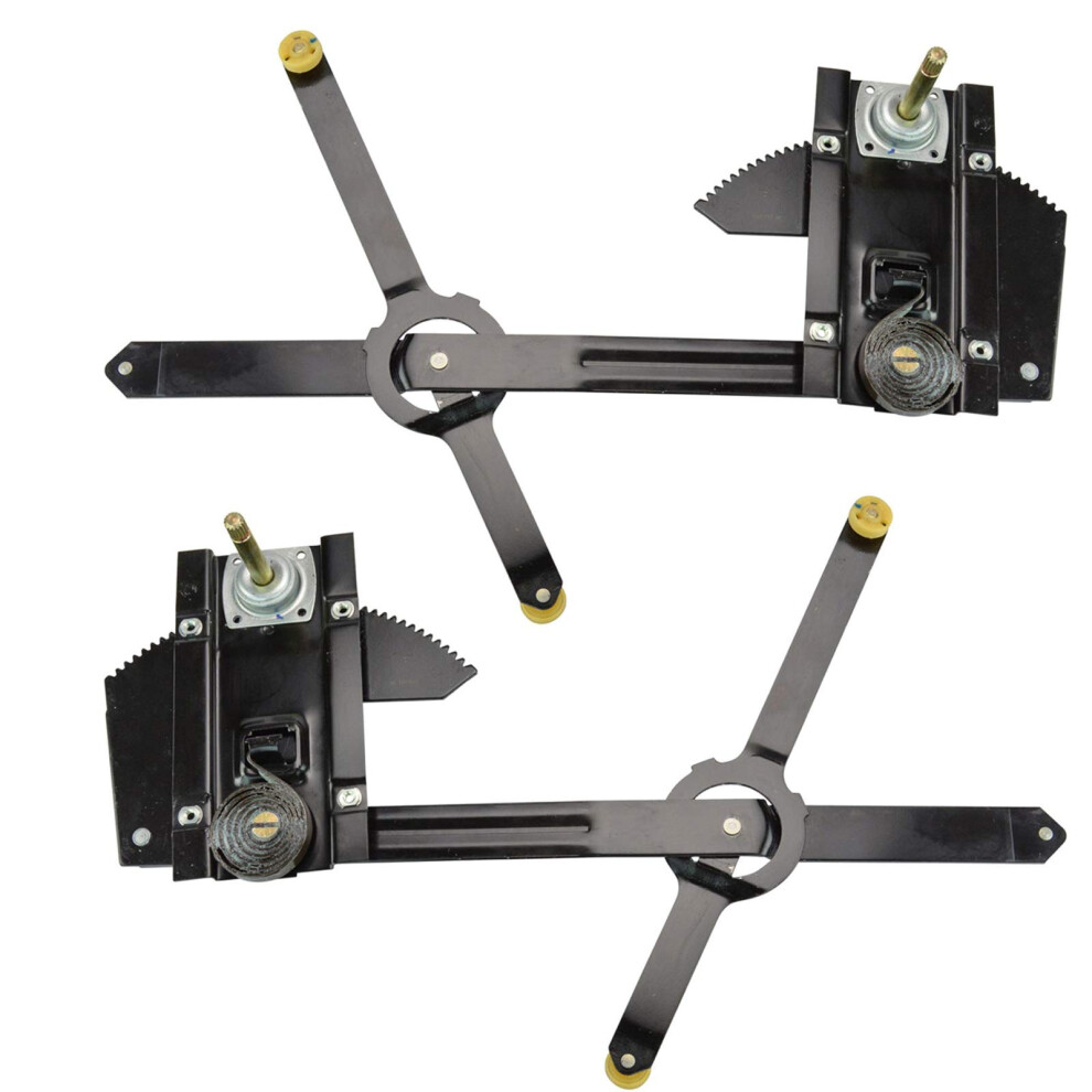 Trq Front Manual Window Regulator Set Compatible With 77-91 Chevrolet Gmc Gm1350101 Gm1351101 191213503195