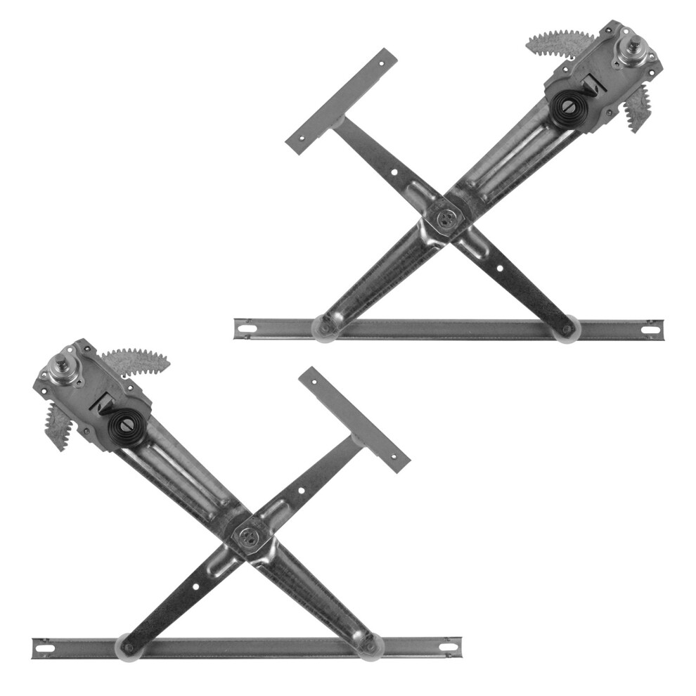 Trq Front Manual Window Regulator Set Compatible With 1986-1995 Suzuki Samurai 191213510148