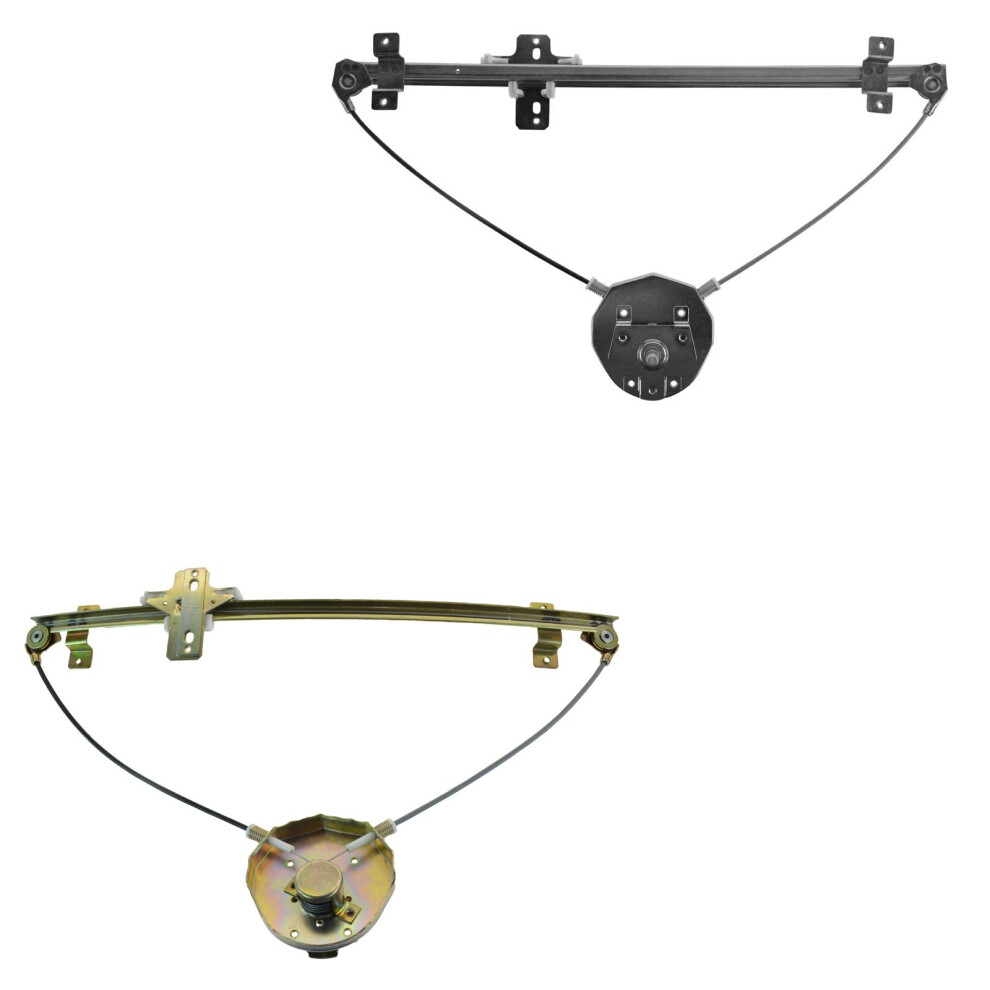 Trq Driver & Passenger Side Manual Window Regulator Set Compatible With 1998 Chevrolet Tracker 1989-1997 Geo 1989-1998 Suzuki Sidekick 191213510131