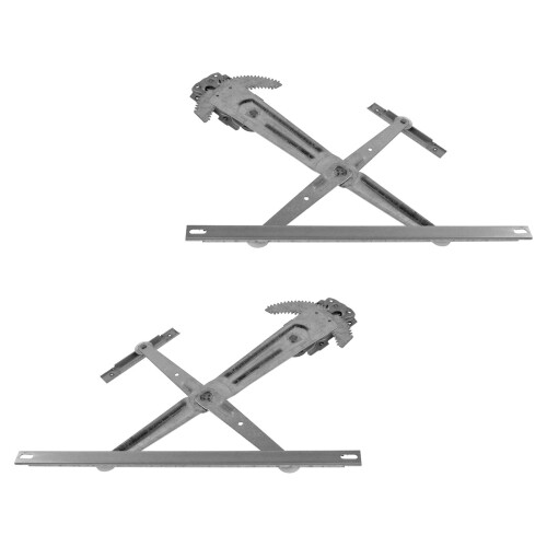 TRQ Front Manual Window Regulator Set Compatible with 1986-1995 Suzuki Samurai 2