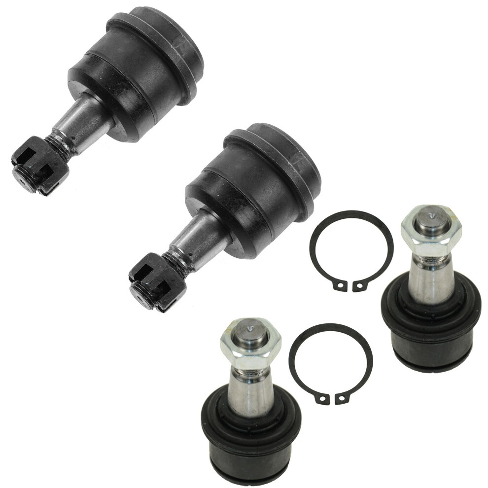 Trq Front Driver & Passenger Side Upper & Lower Ball Joint Set Compatible With 2000-2002 Dodge Ram 2500 Ram 3500 191213633212