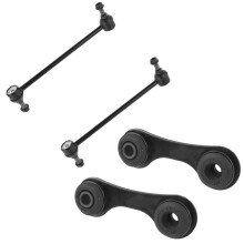TRQ Stabilisatorstangset voor en achter, compatibel met 2004-2009 Chevrolet Malibu 2005-2010 Pontiac G6 2007-2009 Saturn Aura