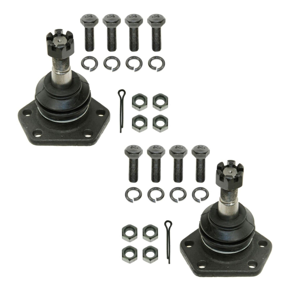 Trq Front Upper Ball Joint Set Compatible With 70-99 Chevrolet Gmc 191213632482