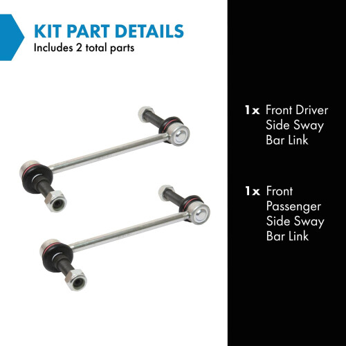 TRQ Sway Bar End Link Samling Front Par S?t til MB GL ML R Series 1