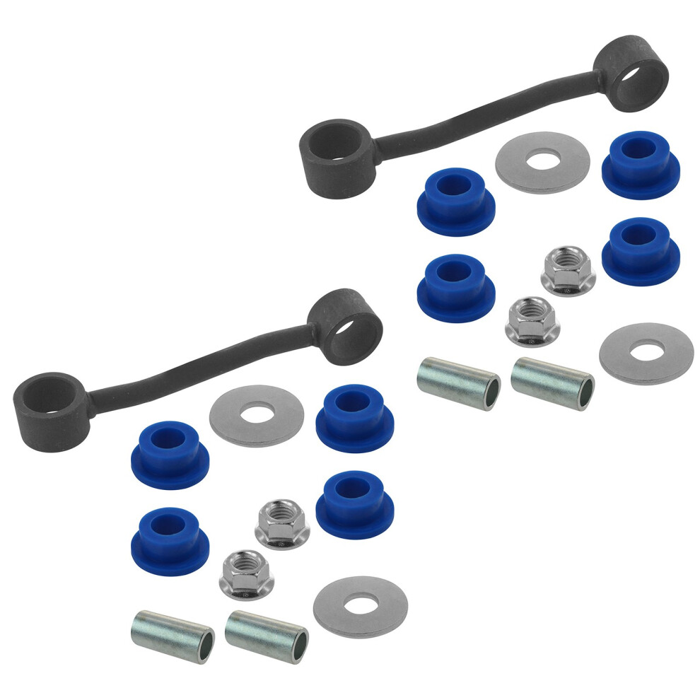 Trq Front Sway Bar Stabilizer Link Set Compatible With 2007-2011 Dodge Nitro 2008-2012 Jeep Liberty 191213558812