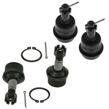 TRQ Front bestuurders- en passagierszijde bovenste en onderste kogelgewrichtset compatibel met 2000-2001 Dodge Ram 1500